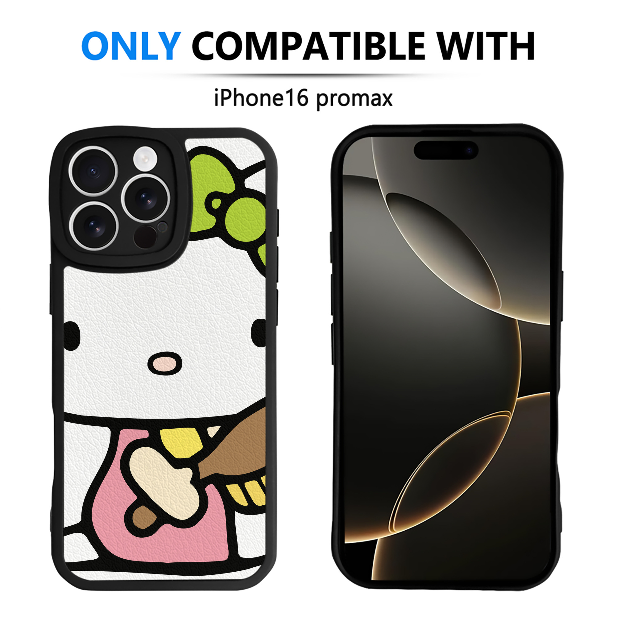 （画像用） Hello Kitty ハローキティ 【iPhone 16シリーズ対応】シリコンスマホケース（レザー調） 材質：シリコン